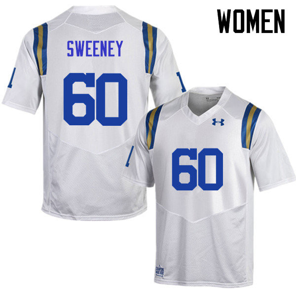 Women #60 Zach Sweeney UCLA Bruins Under Armour College Football Jerseys Sale-White